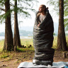 Ультралёгкий спальный мешок NATUREHIKE CNK2350WS023 M320 хлопковый с капюшоном весна осень камуфляжный, молния слева 6975641889199